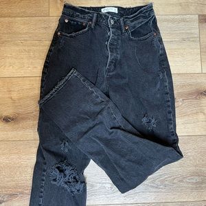 Abercrombie and Fitch High Rise Curve Love Dad Jeans